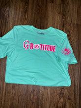 Load image into Gallery viewer, MINT COLORED TEE WITH HOT PINK/WHITE LOGO
