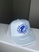 Load image into Gallery viewer, WHITE TRUCKER HAT
