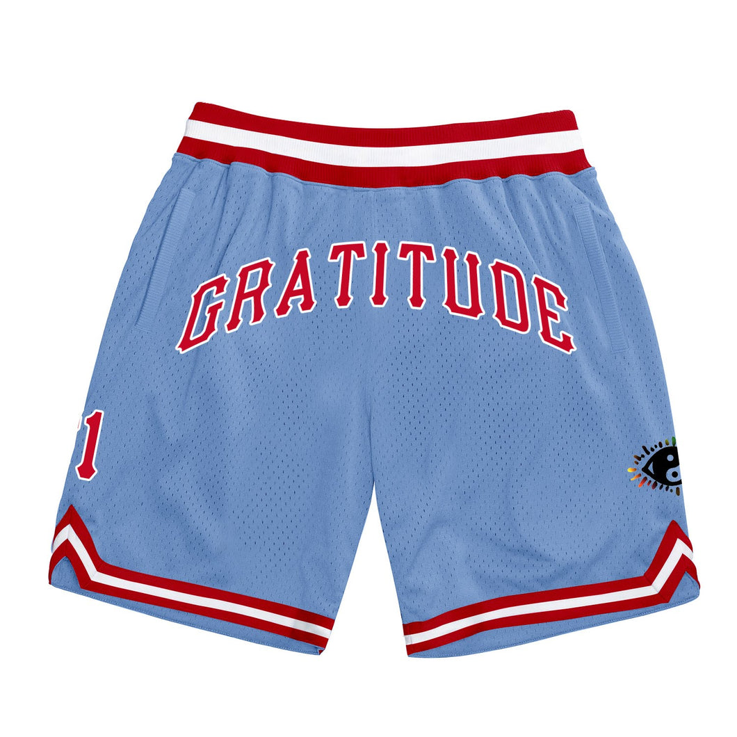 (PRE-ORDER ONLY) LIGHT BLUE/ RED (THROWBACK BULLS) SHORTS