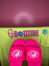 Load image into Gallery viewer, The Art of Gratitude Slippers (Hot Pink)
