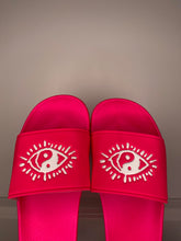 Load image into Gallery viewer, The Art of Gratitude Slippers (Hot Pink)
