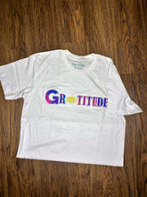 Load image into Gallery viewer, WHITE COLORED TEE WITH &quot;MULTICOLORED&quot; TIE DYE 3D PUFF
