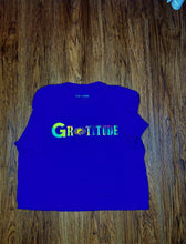 Load image into Gallery viewer, PURPLE COLORED TEE WITH &quot;multi colored&quot; TIE DYE 3D PUFF
