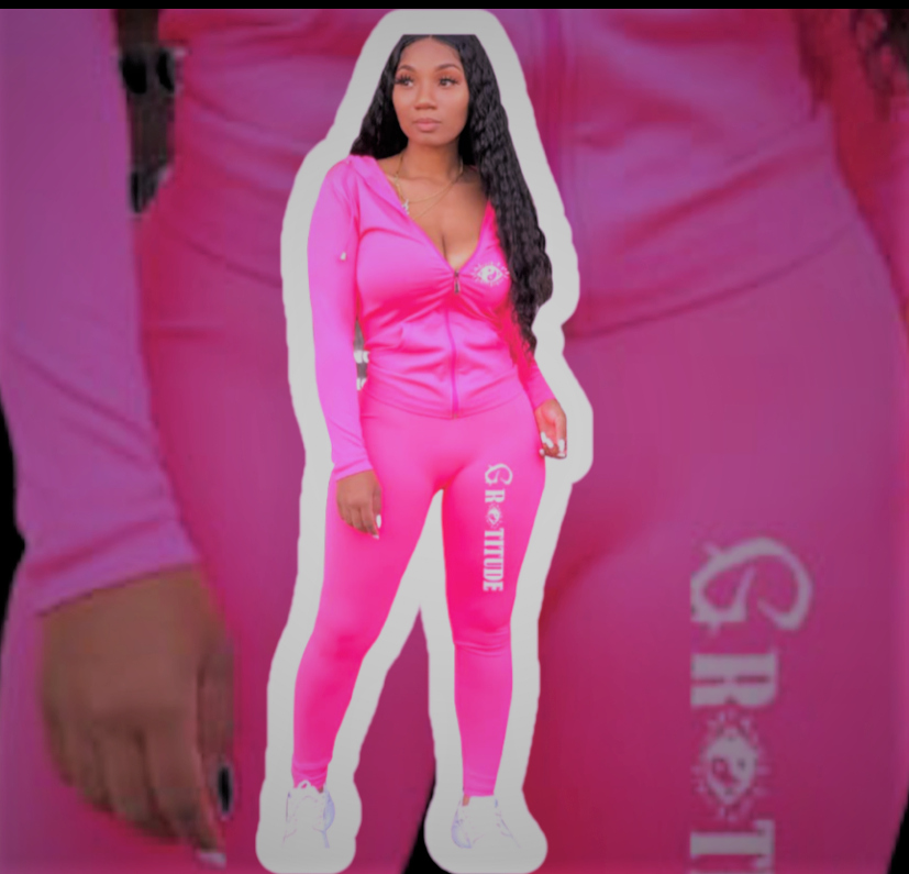 (IN STOCK) WOMEN'S TWO PIECE SWEATSUIT