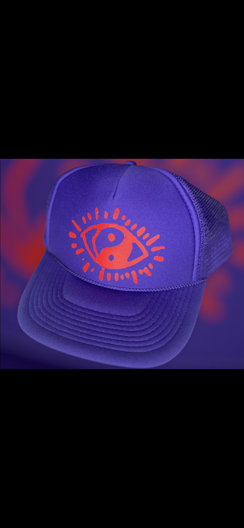 PURPLE TRUCKER HAT