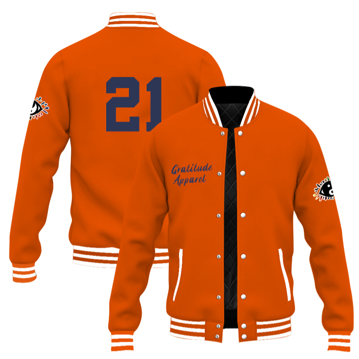 (PRE-ORDER ONLY) ORANGE/ NAVY (ASTROS) JACKET